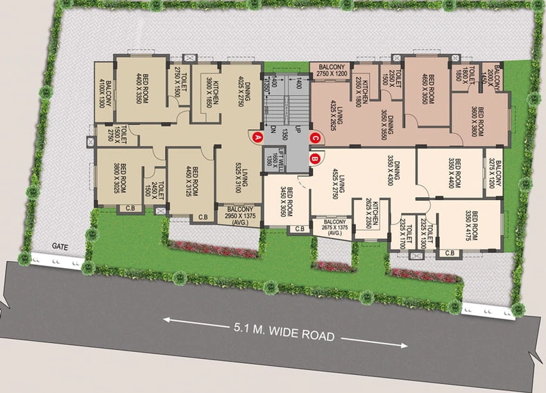 Master Plan of Bhawani Mansion in Kaikhali, Kolkata - Image 56766
