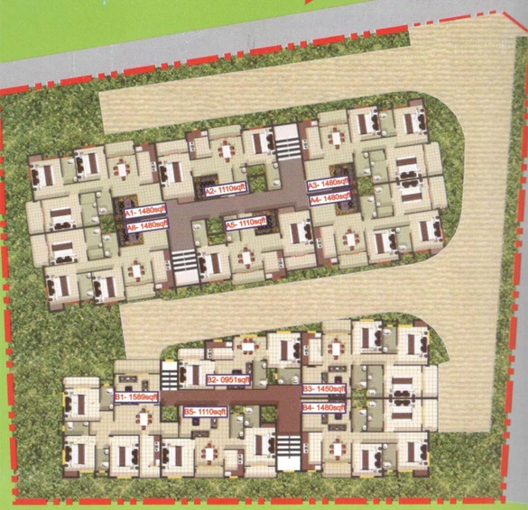 Master Plan of Sri Krishna Awadh Enclave in Hehal, Ranchi - Image 47651