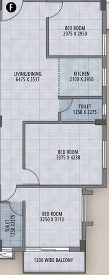 3 BHK Flat in Bhawani Twin Towers in Howrah, Kolkata - Image 357878