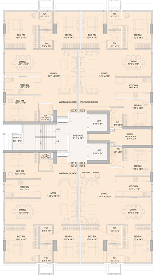 Floor Plan of Parinee Liva Roca in Juhu, Mumbai - Image 17038