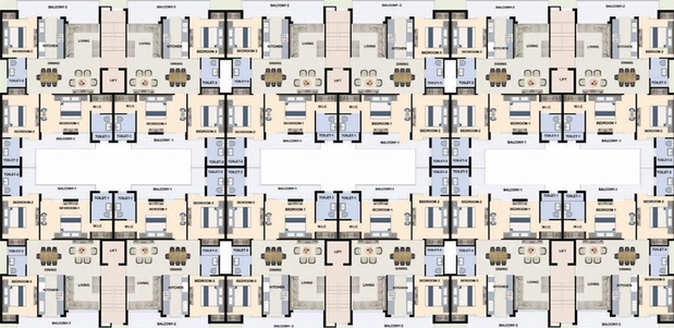 Floor Plan of Bliss Orra in Zirakpur, Chandigarh - Image 5529