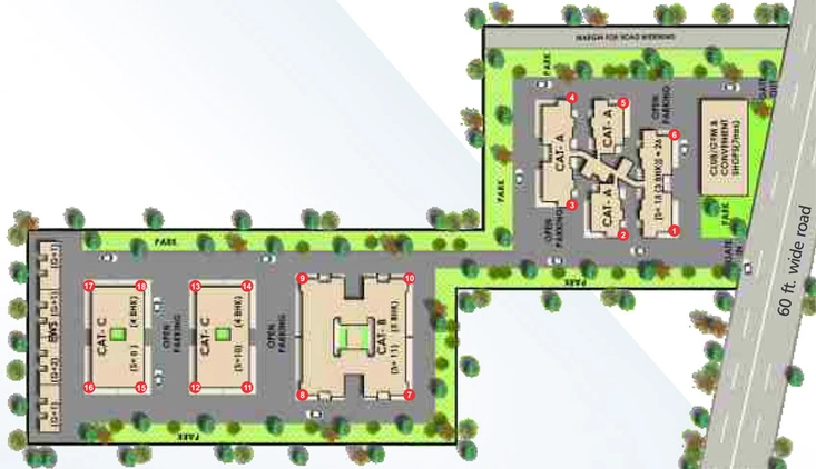 Master Plan of Green Valley Towers in Zirakpur, Chandigarh - Image 5536