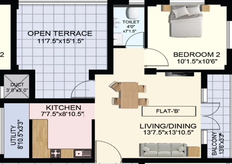 1 BHK Flat in Obel Orchids in Kolathur, Chennai - Image 363347