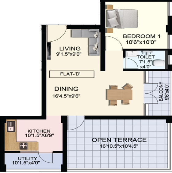 1 BHK Flat in Obel Orchids in Kolathur, Chennai - Image 363348