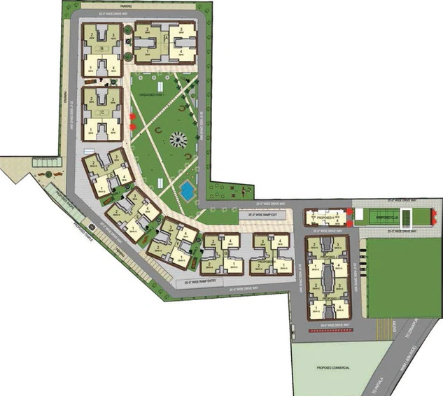 Master Plan of Maya Green Lotus Saksham in Zirakpur, Chandigarh - Image 5644