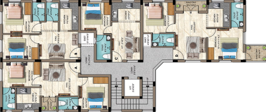 Floor Plan of Sri Saai Narayani Apartments in Choolaimedu, Chennai - Image 4823