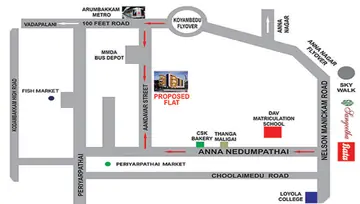 Location of Sri Saai Narayani Apartments - Image 4822