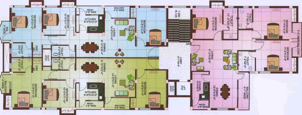 Floor Plan of Adharshila Chitragupta in Vikash Nagar, Ranchi - Image 16192