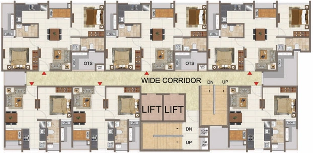 Floor Plan of Casagrand Aria in Tambaram, Chennai - Image 3962