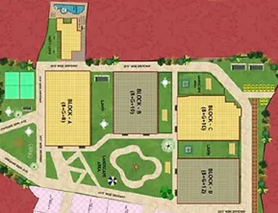 Master Plan of Morias Shree Vrinda Green 3 in Morabadi, Ranchi - Image 5971