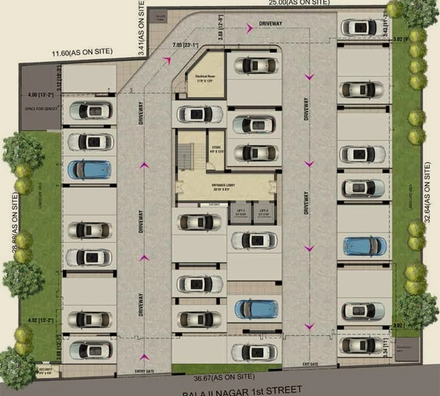 Master Plan of AR Amara Advika in Royapettah, Chennai - Image 4721