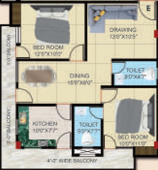 2 BHK Flat in Amrit Valley Apartment in Getlatu, Ranchi - Image 502345
