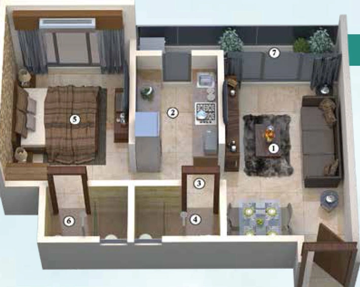 1 BHK Flat in Gurukrupa Nigam in Ghatkopar East, Mumbai - Image 434515