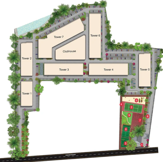 Master Plan of Shriram Paradiso in Poonamallee, Chennai - Image 4023