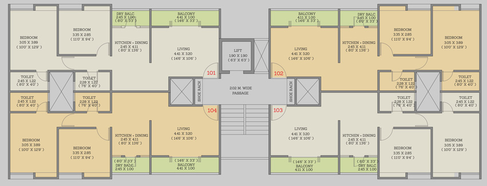 Floor Plan of Rigved Uptown in Balewadi, Pune - Image 10007