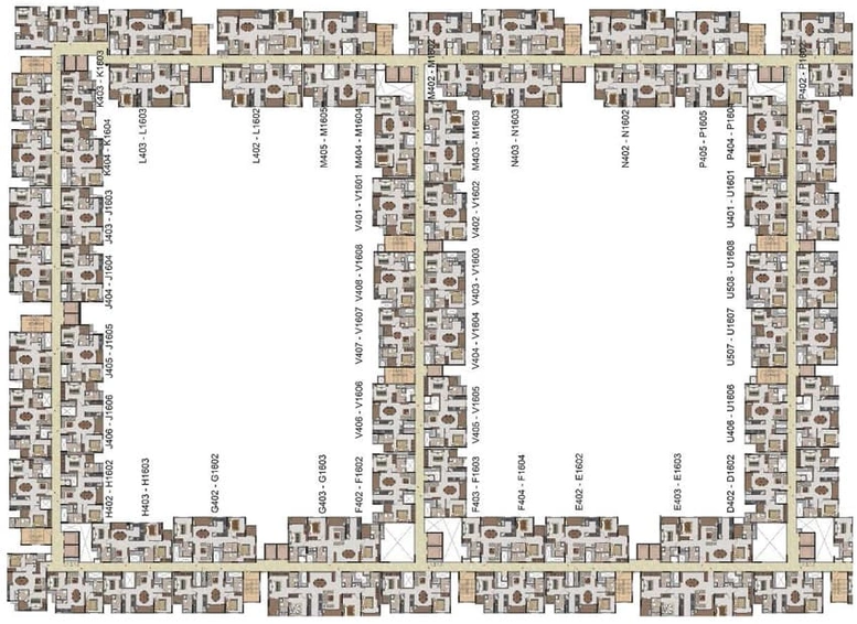 Floor Plan of Casagrand First City in Sholinganallur, Chennai - Image 4005