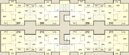 Floor Plan of Asnani Arka in Hoshangabad Road, Bhopal - Image 7854