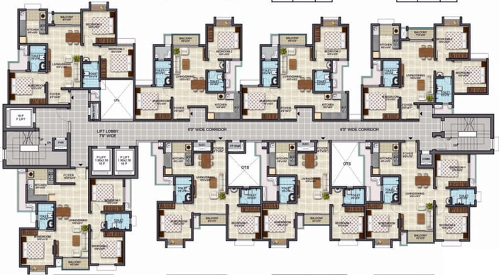 Floor Plan of BSCPL Bollineni Zion in OMR, Chennai - Image 4833