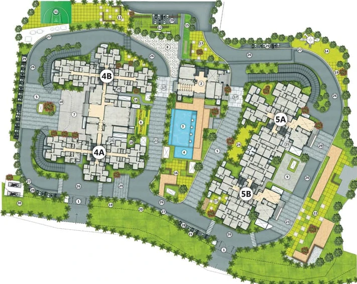 Master Plan of Cybercity Rainbow Heights in Mangadu, Chennai - Image 4840
