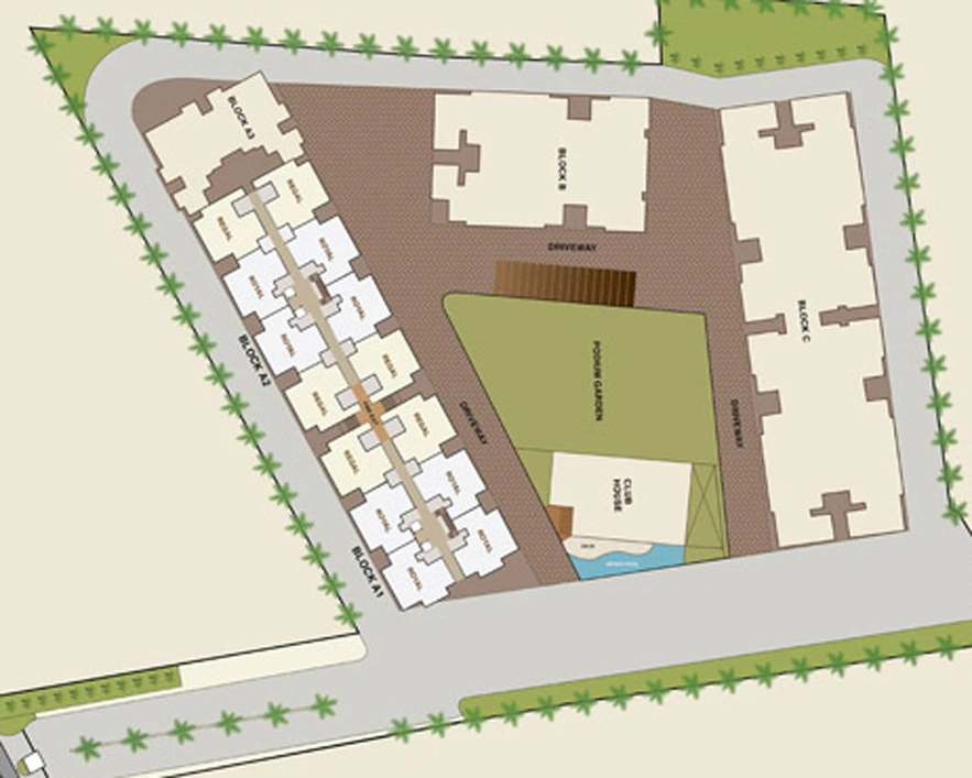 Master Plan of Mirchandani Shalimar Fortleza in Hoshangabad Road, Bhopal - Image 7870