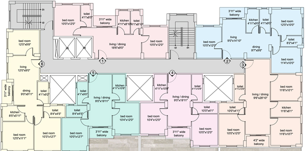 Floor Plan of Loharuka Green Heights Phase 2 in Rajarhat, Kolkata - Image 4690