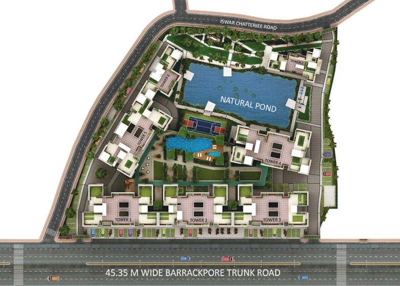 Master Plan of Merlin Maximus in Sodepur, Kolkata - Image 4313
