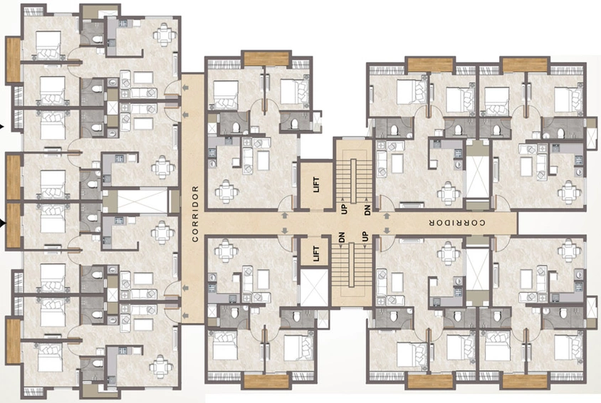 Floor Plan of Jains Anarghya in Pallikaranai, Chennai - Image 4750