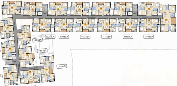 Floor Plan of Lancor Infinys in Keelkattalai, Chennai - Image 47837