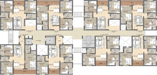 Floor Plan of HiLiving Royal Evita in Madhavaram, Chennai - Image 4870