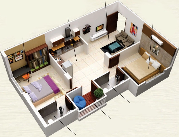 2 BHK Flat in Edge Gagan Palace in Awadhpuri, Bhopal - Image 491539