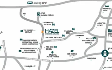 Location of Hazel Apartments - Image 4885