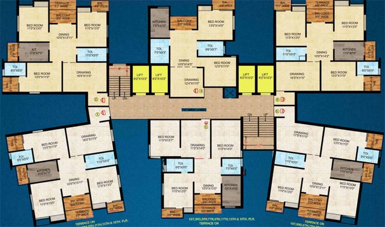 Floor Plan of Divya Nilaya in Argora, Ranchi - Image 5978