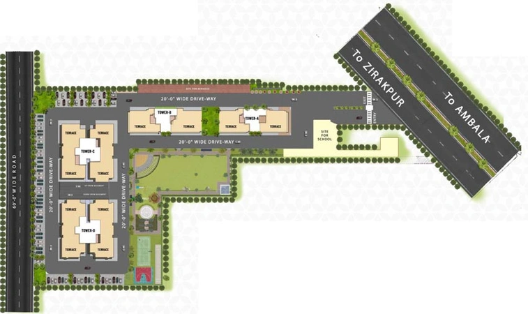 Master Plan of Northview Homez in Zirakpur, Chandigarh - Image 5620