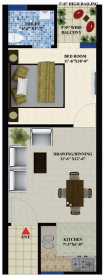 1 BHK Flat in Amayra Greens in Kharar, Chandigarh - Image 368122