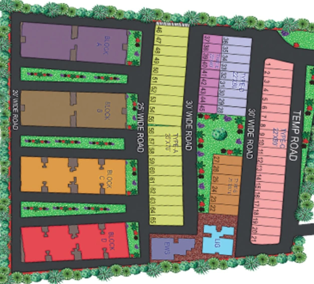 Master Plan of Agrawal Sagar Green Hills in Kolar Road, Bhopal - Image 7935