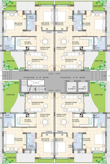 Floor Plan of Steel Strips Towers in Dera Bassi, Chandigarh - Image 5597