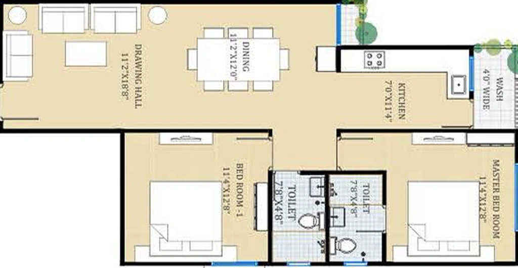 2 BHK Flat in Agrawal Sagar Pearl Phase 2 in Hoshangabad Road, Bhopal - Image 399827