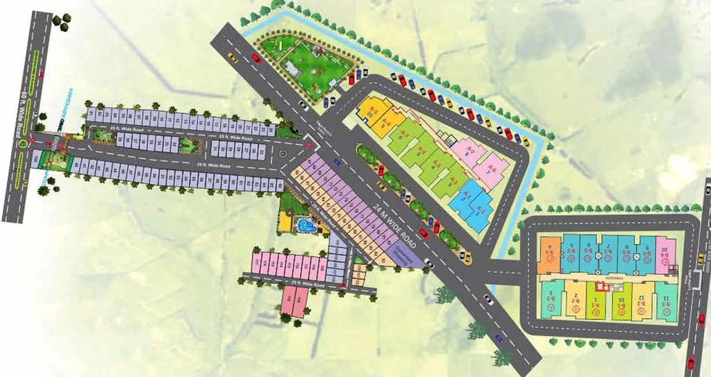 Master Plan of Agrawal Sagar Pearl Phase 2 in Hoshangabad Road, Bhopal - Image 7945