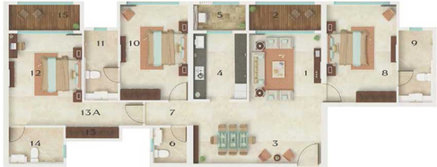 3 BHK Flat in Dynamix Astrum in Malad East, Mumbai - Image 36493