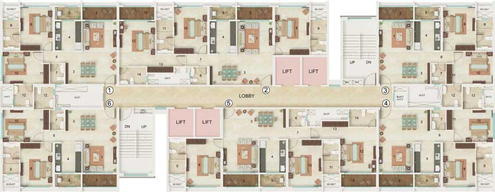 Floor Plan of Dynamix Astrum in Malad East, Mumbai - Image 61