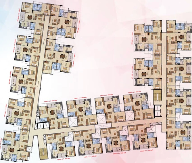 Floor Plan of Radiance Sapphire in Sholinganallur, Chennai - Image 4046