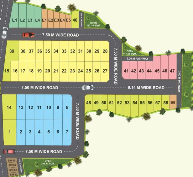 Master Plan of Sigma Greens in Ayodhya Bypass, Bhopal - Image 97152