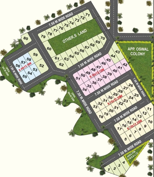 Master Plan of Rajat Eden Wood in Bagmugaliya, Bhopal - Image 7952