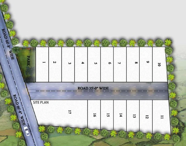 Master Plan of Mannat Square Island Of Greens in Zirakpur, Chandigarh - Image 5571