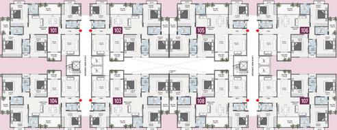 Floor Plan of Padmanabh 18th Avenue in Bawadiya Kalan, Bhopal - Image 90294