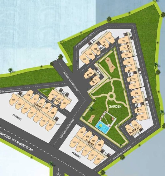 Master Plan of Madhuban Heights in Kolar Road, Bhopal - Image 91279