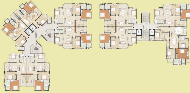 Floor Plan of RG Euphoria in Vrindavan Yojna, Lucknow - Image 5191
