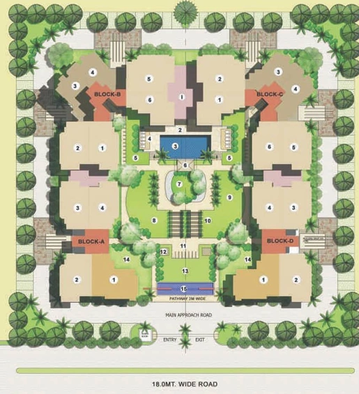 Master Plan of RG Euphoria in Vrindavan Yojna, Lucknow - Image 5192