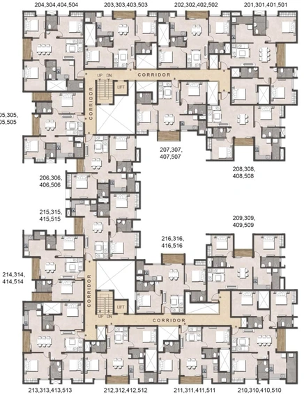 Floor Plan of Jains Aadheeswar in Manapakkam, Chennai - Image 4757