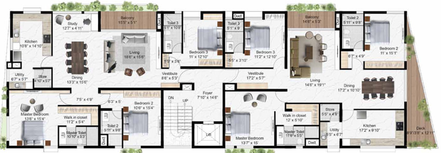 Floor Plan of AR Amara Adhya in Gopalapuram, Chennai - Image 4765